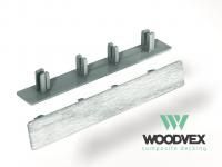 Торцевая заглушка доски WoodVex (Бело серый)