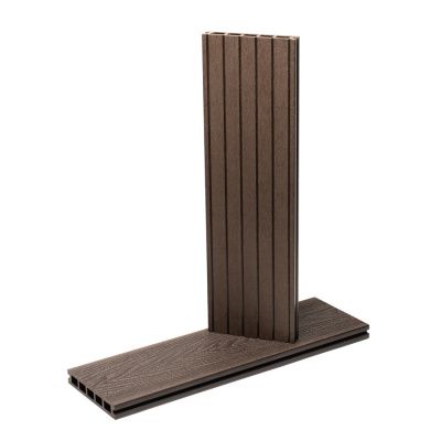 Террасная доска WoodVex Expert Antique цвет Венге 150х25 мм Фактура 3D и Рифление